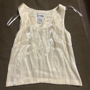 After dark cream colored top